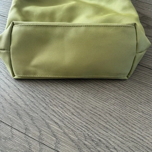 Chartreuse Tote With Brown Leather Strap - Picture 5 of 9